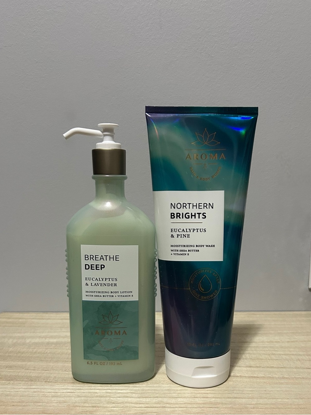 NEW Bath & Body Works Eucalyptus Lavender Lotion + Eucalyptus Pine Body Wash